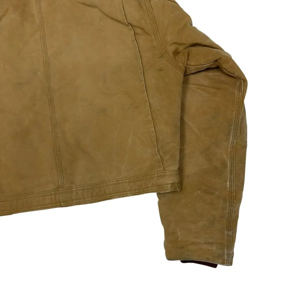 Carhartt cropped detroit style brown work wear jacket